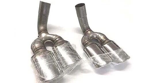 Puntas silenciador G63 G500 G350 cromo doble escape G-Wagon logotipo tubo 1990-2006 Foto 4 de 4