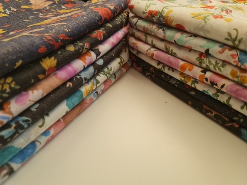 100% Algodón Voile Suave Césped Material Vintage Floral Vestido Cortina Tela 58" Metro - Imagen 2 de 34