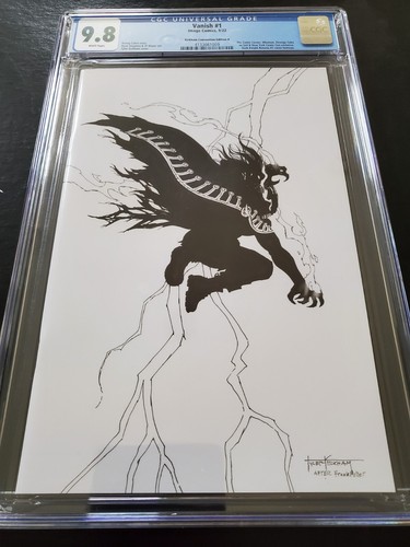 VANISH #1 KIRKHAM DARK KNIGHT SKETCH B/W NYCC VARIANT CGC 9.8