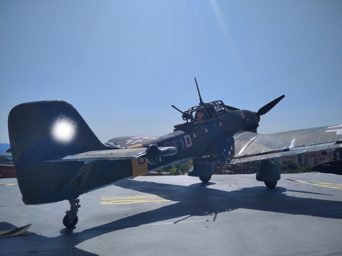 Avion PLAYMOBIL Custom Stuka 1941 - Édition Artisanale Avec équipage (Réf 001)