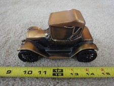 Vintage, cast Banthrico bronzed 1915 Chevrolet car, coin bank, 1974. Nice