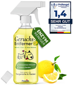 Pawlie's® Enzymreiniger Geruchsentferner Katzenurin 500ml | Hund Katze Urin