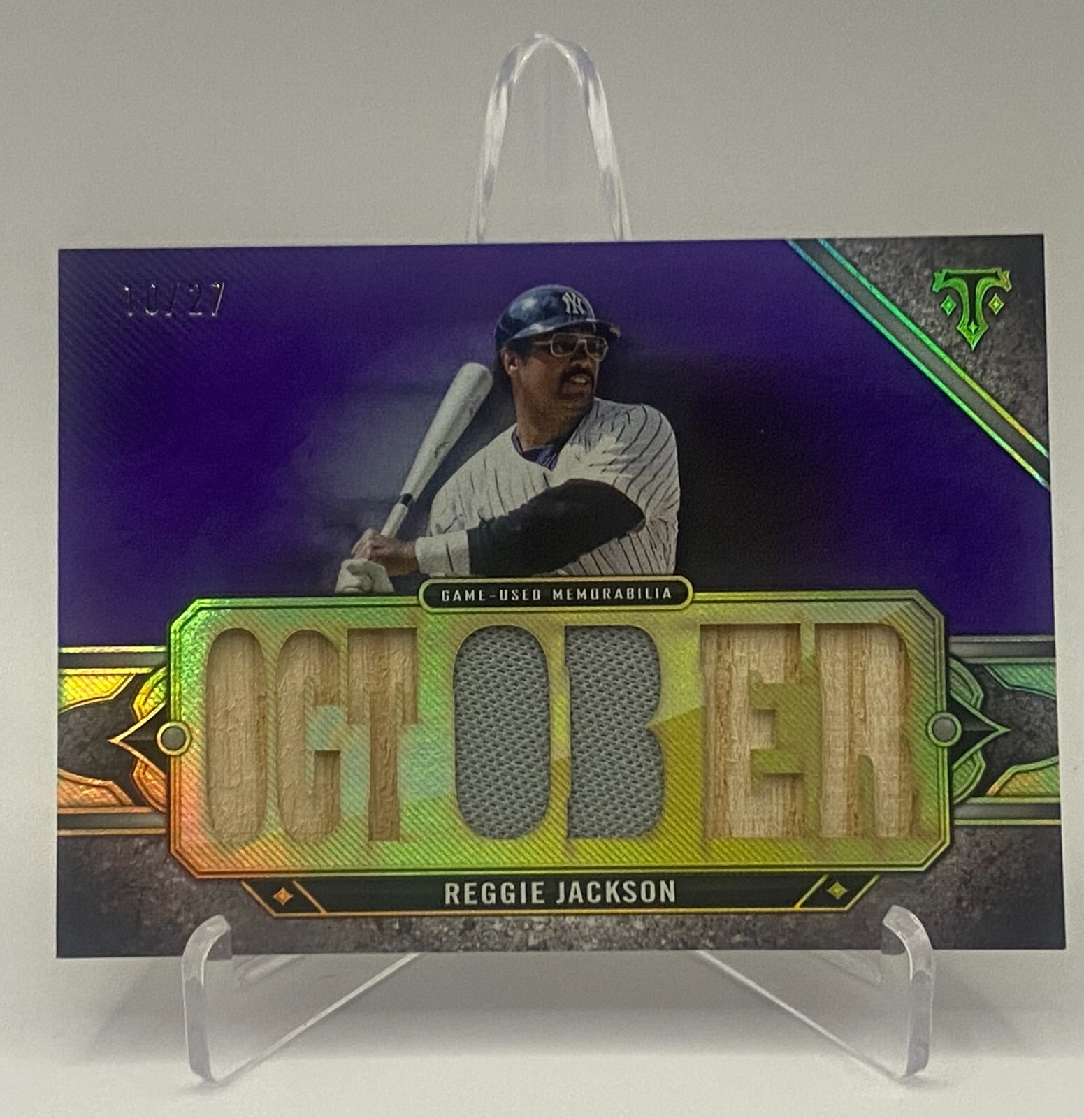 2024 Topps Triple Threads Reggie Jackson Relic Legends Card RL-RJN 10/27