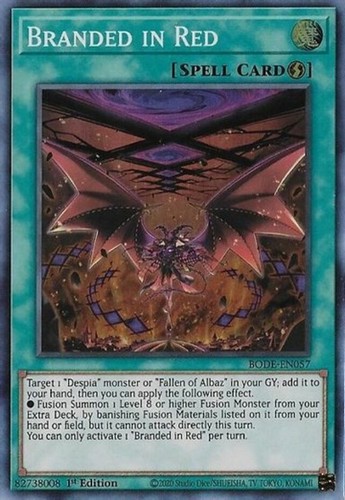 Branded in Red BODE-EN057 Super Rare 1st Edition Burst of Destiny