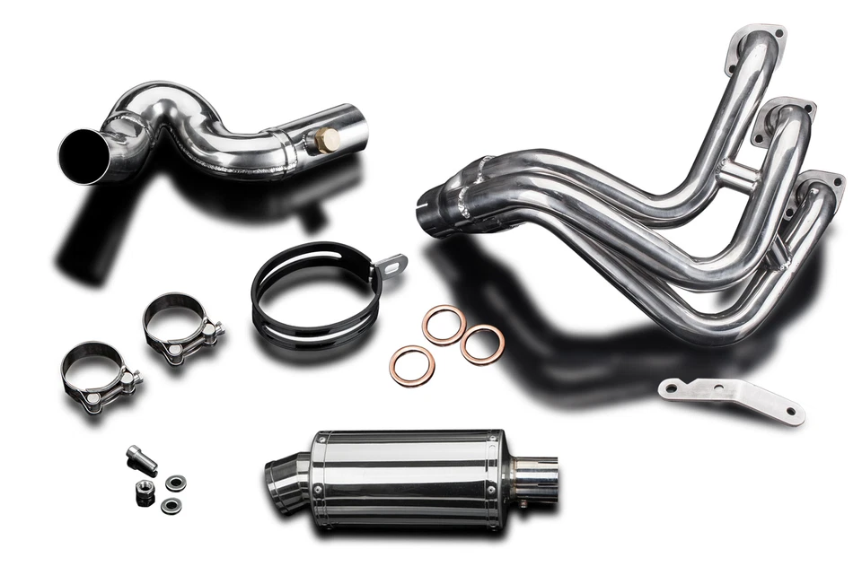 Yamaha FJ-09 Tracer 900 Delkevic 3-1 Exhaust 9" Stainless Oval Muffler 15-20 - Image 2 of 4