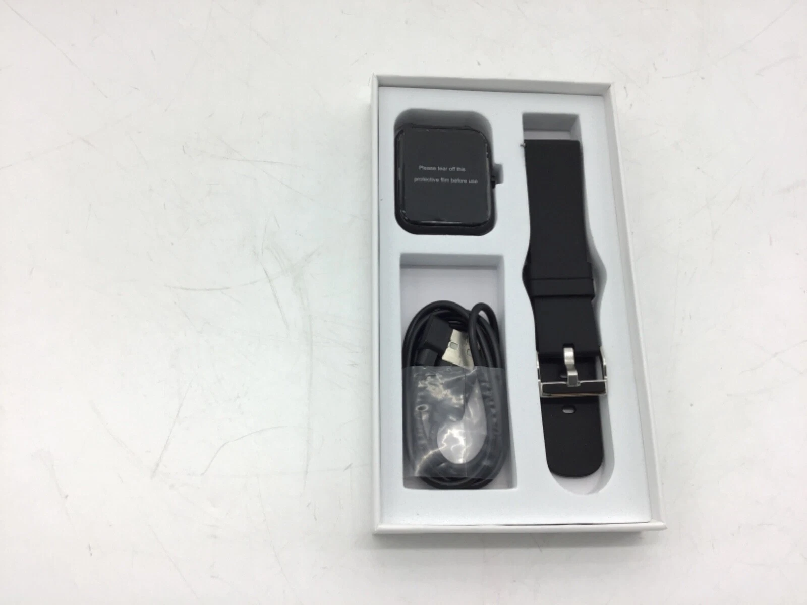 Smart Watch Fitness Tracker, For iOS Android, Black Color