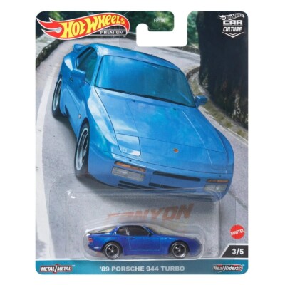 Hot Wheels Premium - 2023 Canyon Warriors 3/5 '89 Porsche 944 Turbo (BBHKC56)