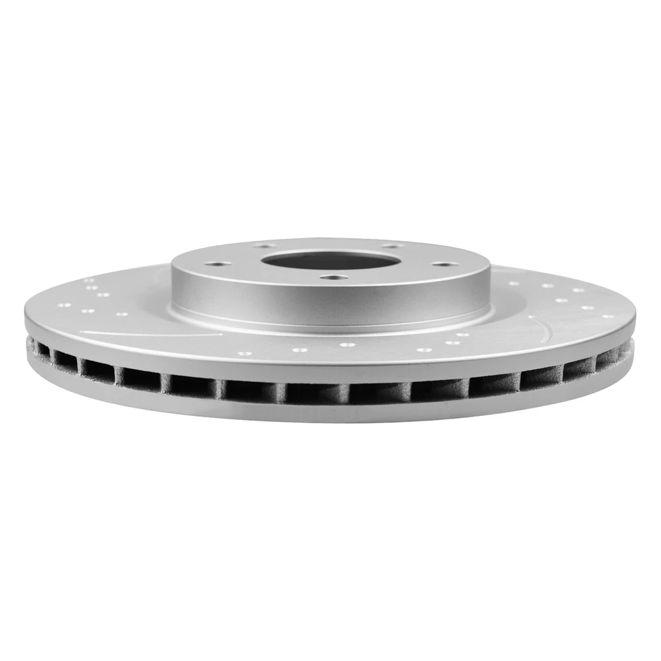 Front Drilled Rotors + Brake Pads for Chrysler 200 Sebring Dodge Avenger Caliber Foto 2 de 4