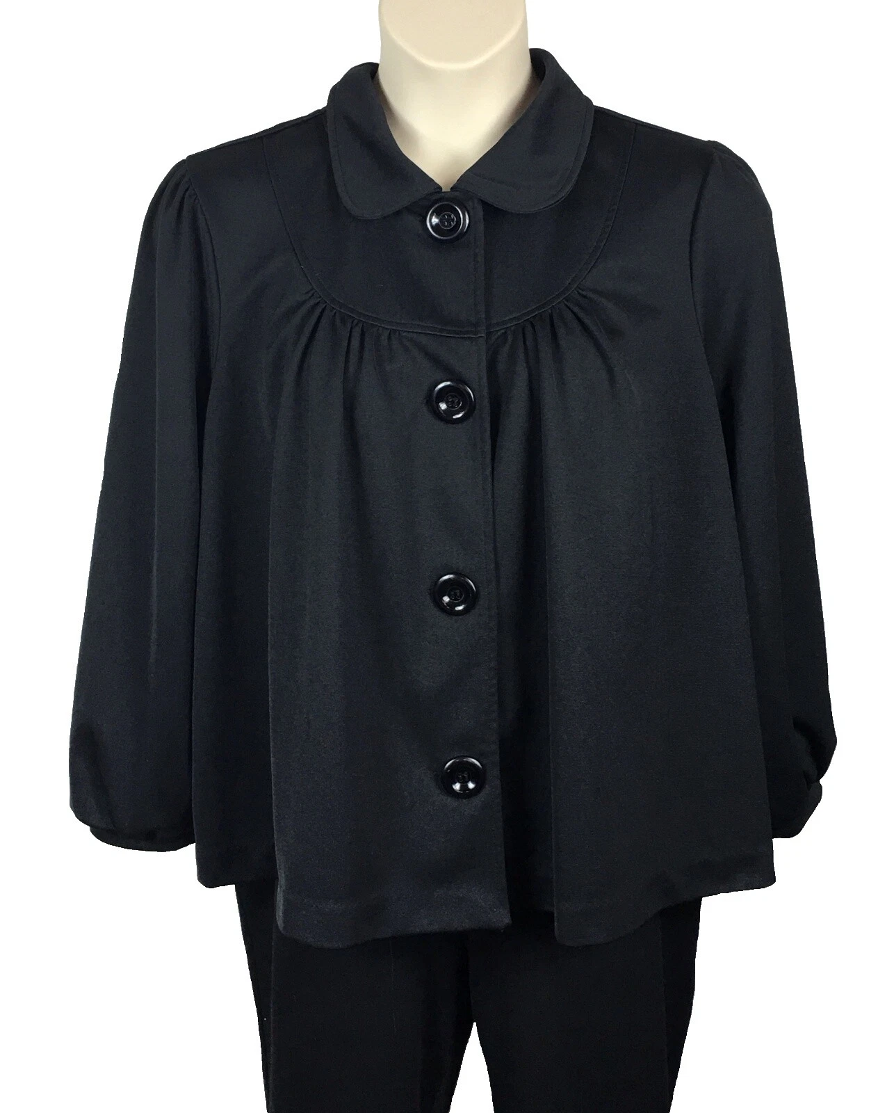 Abrigos Casual Negro Roaman's, chaquetas y chalecos para Mujeres