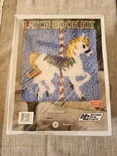 National Yarn Crafts Carousel Horse Latch Hook Kit P462