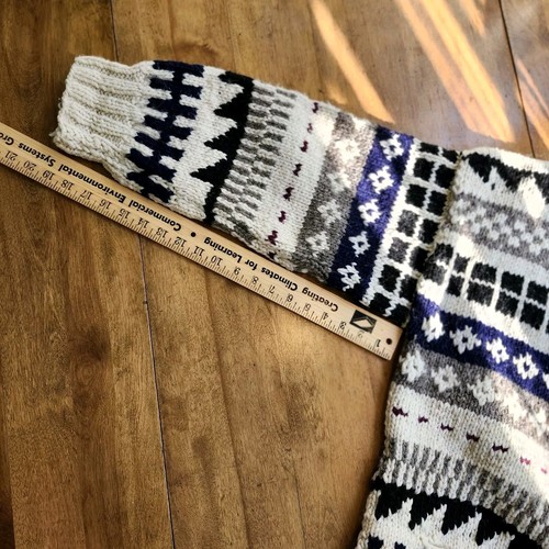 Rey Wear Handmade Sweater 100% Wool Made In Ecuador Vintage Unisex - Picture 17 of 18