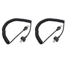 2PCS KMC-30 KMC-32 KMC-35 MC-59 8Pin Microphone Cable for Kenwood TM-281A Radios