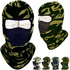 Face Mask Hat One Hole Balaclava Hood Tactical Camo Full Mouth Nose Cover Lot