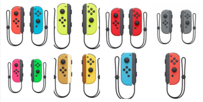 Official Nintendo Switch Joy-Con Left/Right Controllers Gray Red