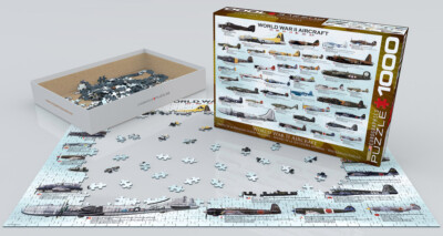 Eurographics Puzzle „World War II Aircraft“ – 1000 Teile, Bunt, Mit Smart-Cut Technologie, Aus Recyceltem Karton