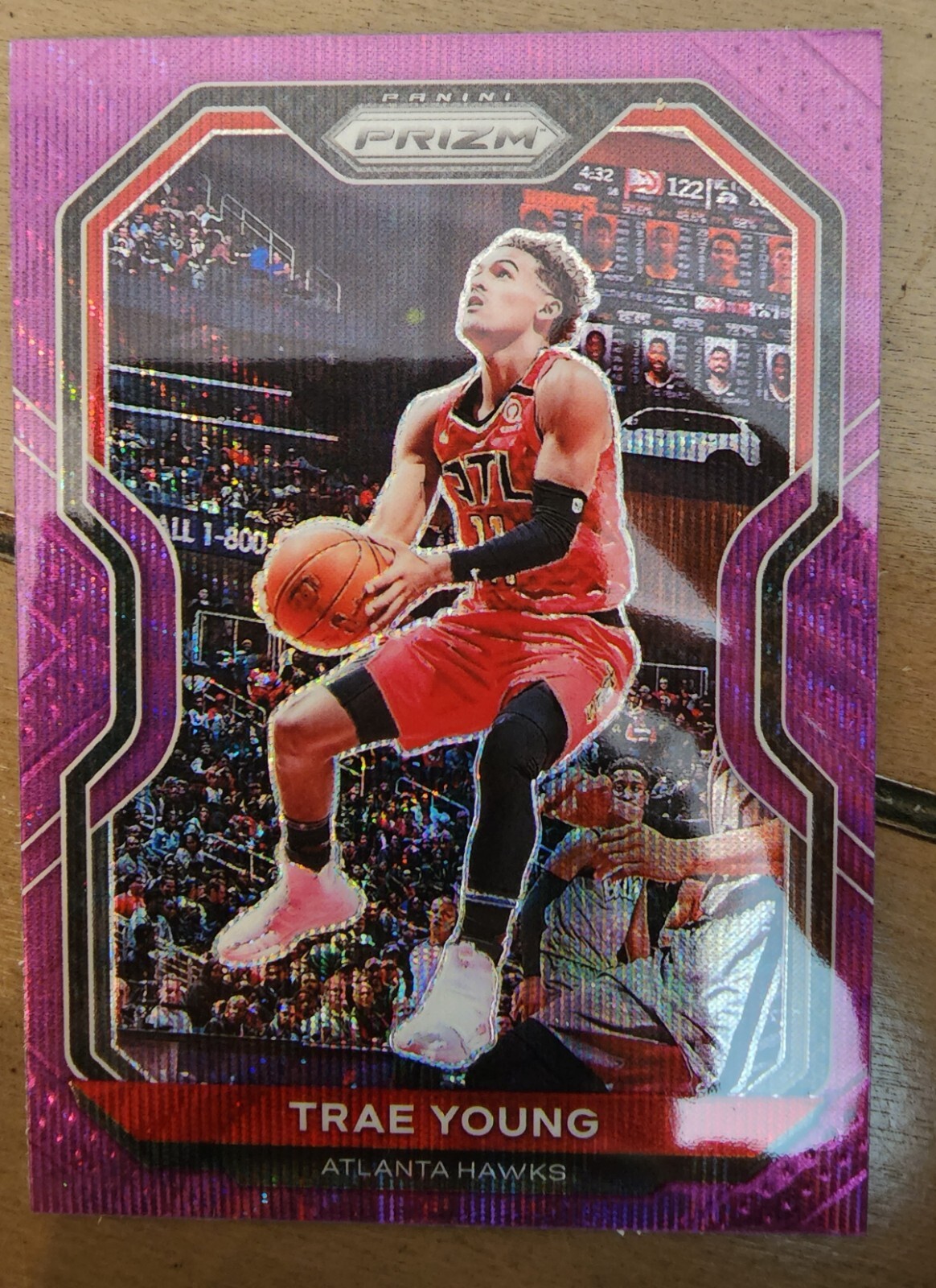 Trae Young 2020-21 Prizm #64 Purple Wave Prizm