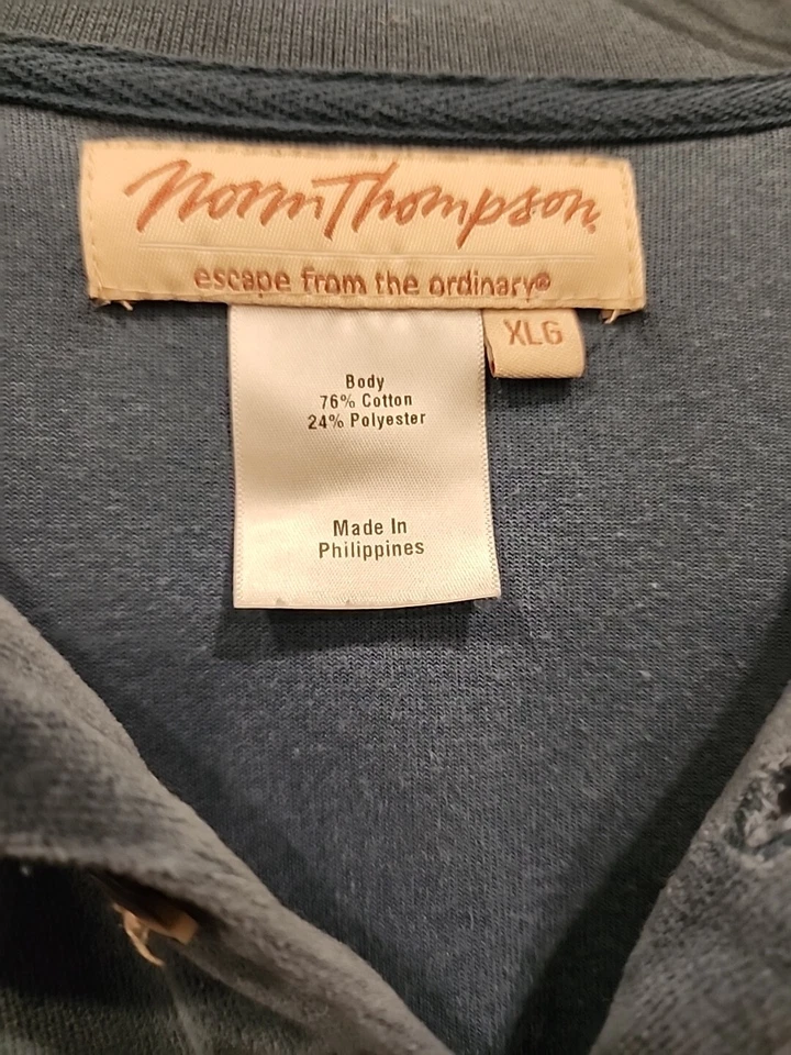 Suéter Vintage Norm Thomson “Escape From The Ordinary” Talla XLQuarter Abotonado Foto 2 de 4