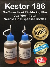 60ml/2oz NEEDLE TIP KESTER 186 RMA NO CLEAN LIQUID ROSIN FLUX FOR SOLDERING