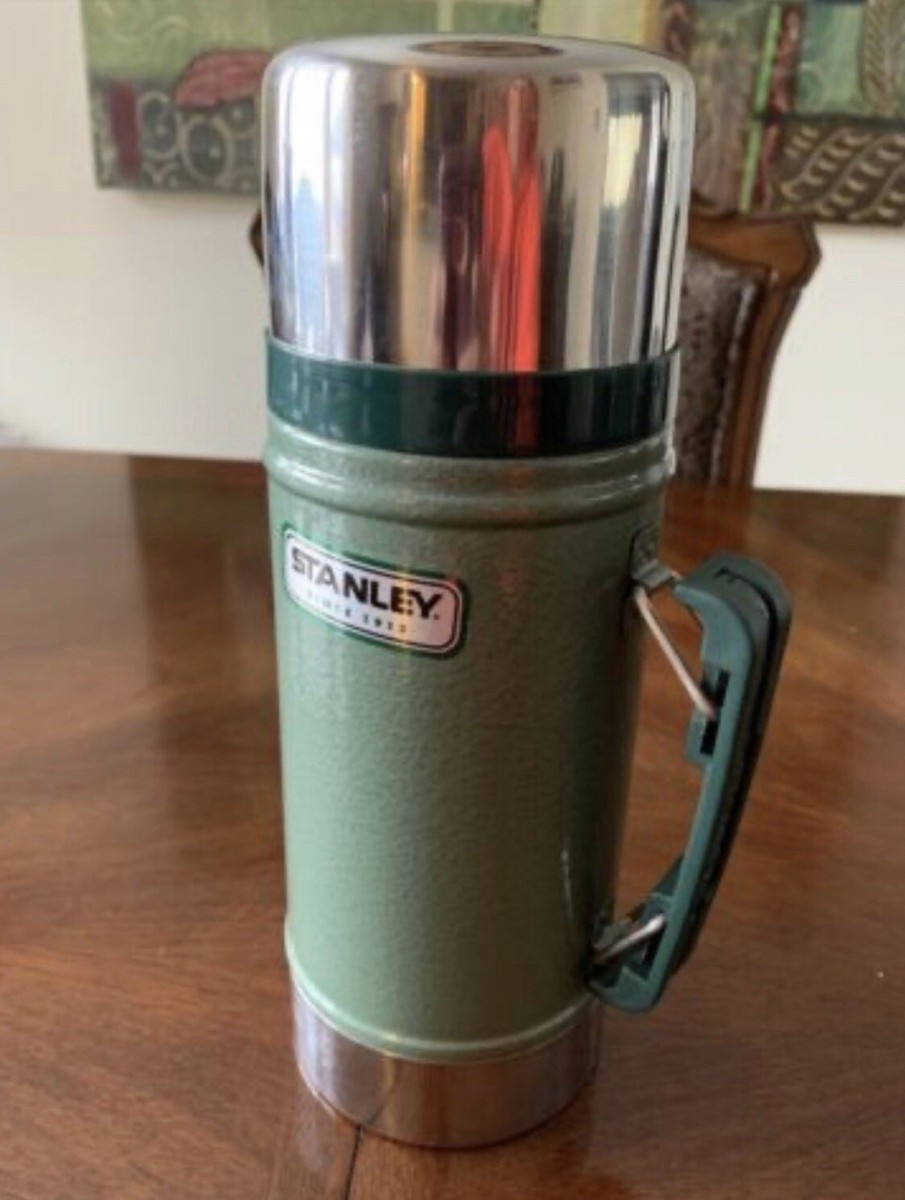 Classic Green Stanley Stainless Aladdin Steel Thermos Mug 24 oz