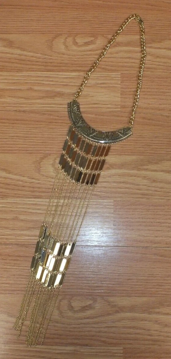 VETEMENTS Collana Donna Costume Lungo Moda Colore Oro 18" (pollici)