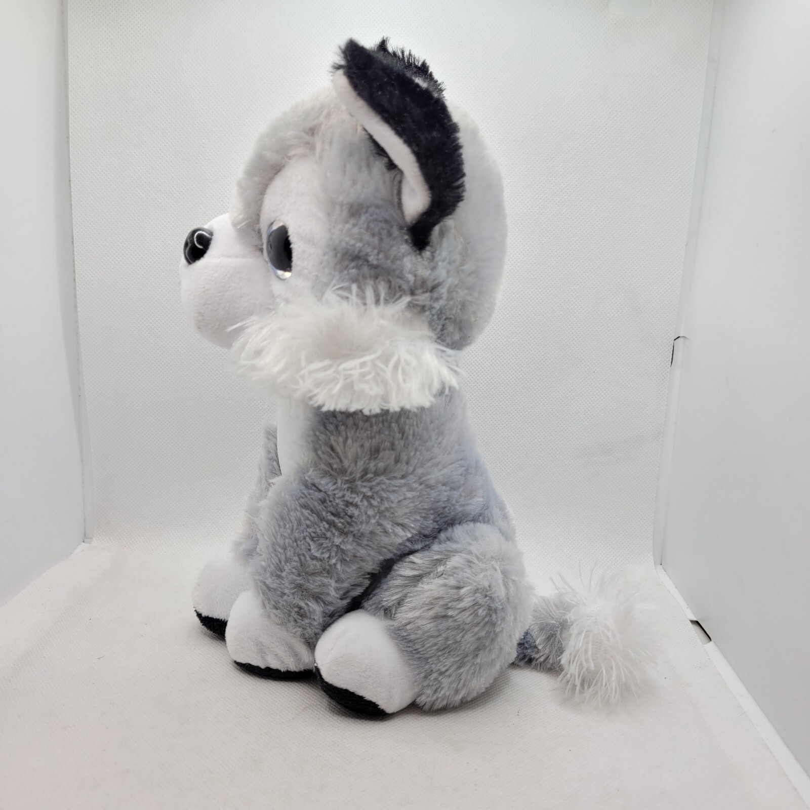 Plush Husky Stuffed Animal 2018 Dog Grey White Soft Furry BJ toy