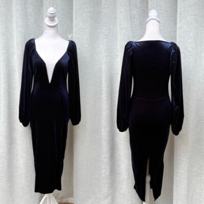 Asos blue velvet long sleeve dress | eBay Asos blue velvet long sleeve dress | eBay