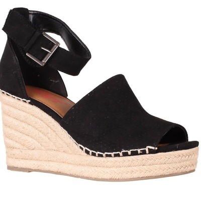 jellypop black wedges