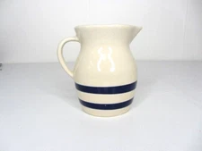Robinson Ransbottom Pottery Jug Pitcher Creamer Flower Vase Country Rustic Blue