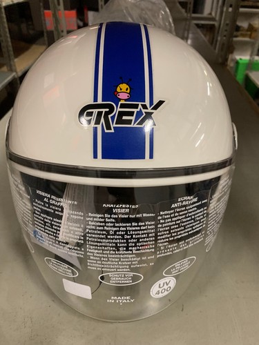 CASCO GREX K1 VISOR TEENS BIANCO XXXS (CIRCONF.TESTA 50CM) - Foto 2 di 6