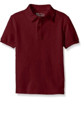 Nautica Boys' School Uniform Short Sleeve Pique Polo