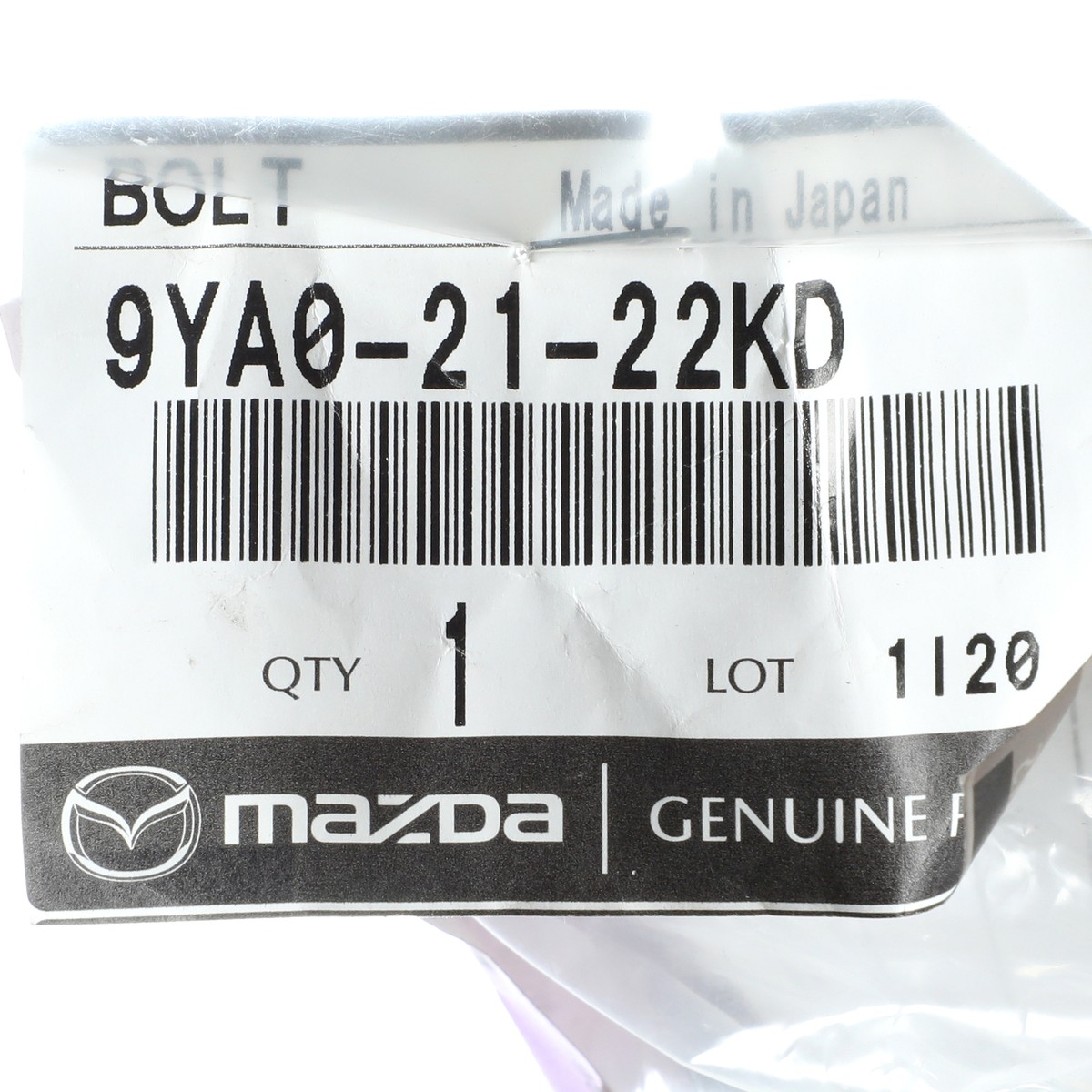 NEW OEM Mazda 2010-2011 Mazda3 Bolt 9YA0-21-22KD | eBay