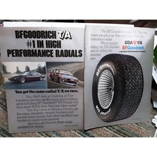 BF Goodrich  2 Page ad Trans Am vintage 1980 Magazine Ad Man Cave