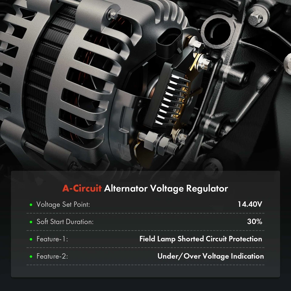 Regulador de voltaje del alternador 14,40 V para Nissan TITAN 04-07 Armada INFINITI QX56 Foto 2 de 4