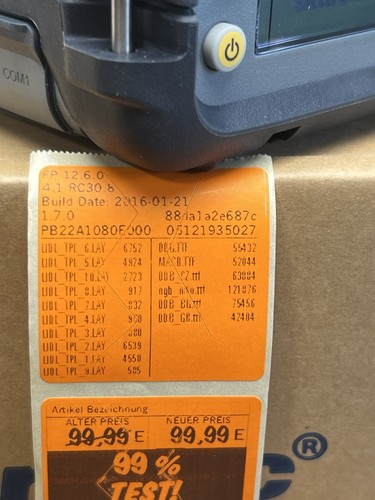INTERMEC HONEYWELL PB22 Label Printer USB,BLUETOOTH PB22A10004000 +BATTERY #k3 - Photo 4/8