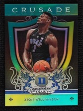 2019 Panini Prizm Draft Picks Crusade Green & Yellow 17/249 Zion Williamson 7y2
