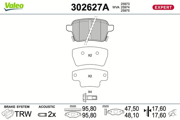 Bremsbelagsatz BremsklöTze Hinterachse FüR Fiat Tipo SchräGheck 356_ 356-image