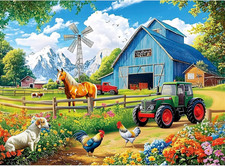 300 Pieces Puzzles for Adults,Farm Animals Puzzles for Adults,Large Piece Puzzle