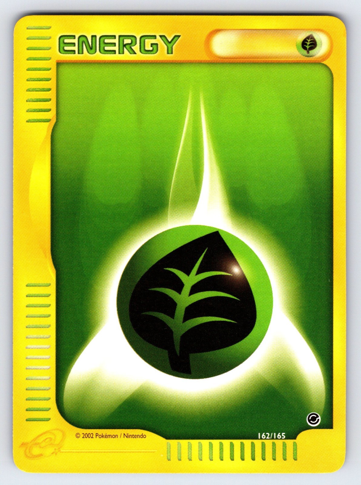 Grass Energy 162/165 2002 Expedition Pokemon Card TCG WOTC Vintage - Nm/Vlp
