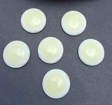 Vanilla 96 COE SIX L Dots Pebbles Gem Fusible Glass Fusing Supplies Cabochon