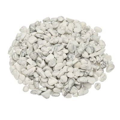Tumbled Chips Stones, 1lb/500g Fluorite Tumbled Gravel, White