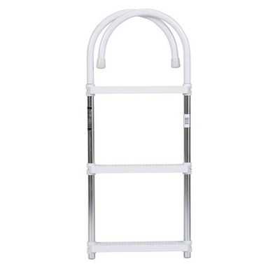 Seachoice Aluminum Boarding Ladder, 3 Steps, 15 in. Wide X 36 in. Tall - 71550