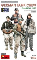 Miniart 35354 - 1:35 German Tank Crew.Kharkov 1943. Resin Heads - Neu