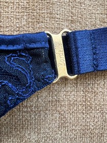 BORDELLE - Amaya Soft Triangle Bra / Thong - Navy - Sz - S - BNWT