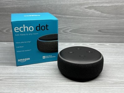 Amazon Echo Dot 3rd Generation Black Boxed Smart Speaker Alexa w/  Cable 841667185712 UK