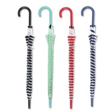 Ombrello grande da pioggia con apertura automatica trasparente 82 cm a righe