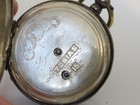Antique Tobias 15 Rubis .875 Silver Hunter Case Ancre Ligne Droite 71.3g w/Key — photo 9