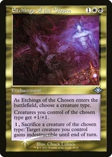 MTG Etchings of the Chosen - Foil - Retro Frame, Modern Horizons, Lightly Played