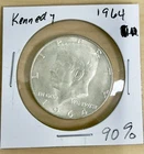 1964-D Kennedy Half Dollar 90% Silver Free Shipping