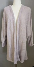 Dana Buchman Luxe Lavender Mohair Blend Open Front Cardigan Dolman Sleeve Size L