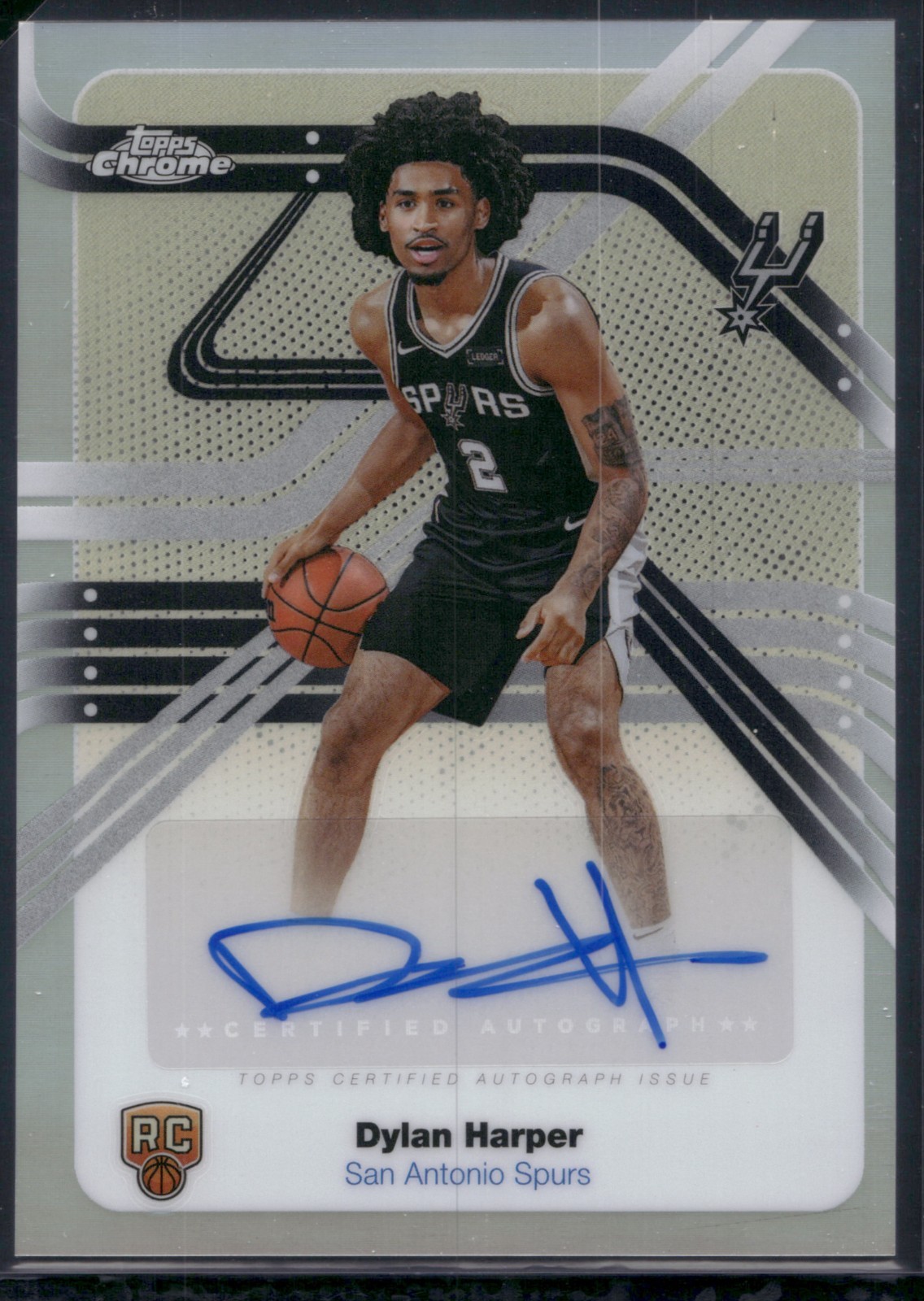 2025 Topps Chrome Dylan Harper Refractor Next Stop Signatures Rookie Auto